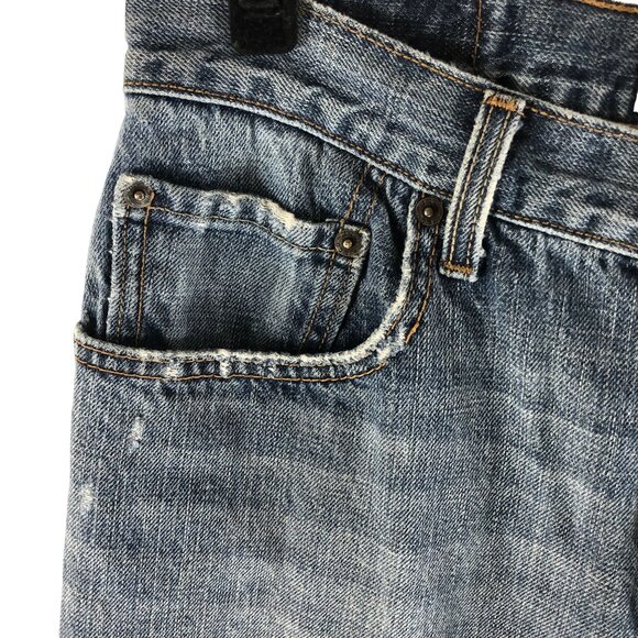 Levis Mens Jeans 559 Relaxed Straight Distressed Grunge 32x30 Measures 32x27 - Picture 2 of 10